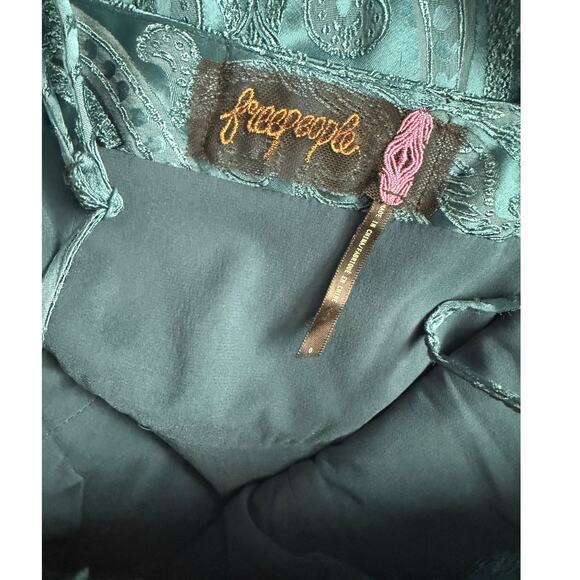 Free People‎ Karla Blossom Jacquard Mini Dress Jewel Size 0 - Picture 8 of 9